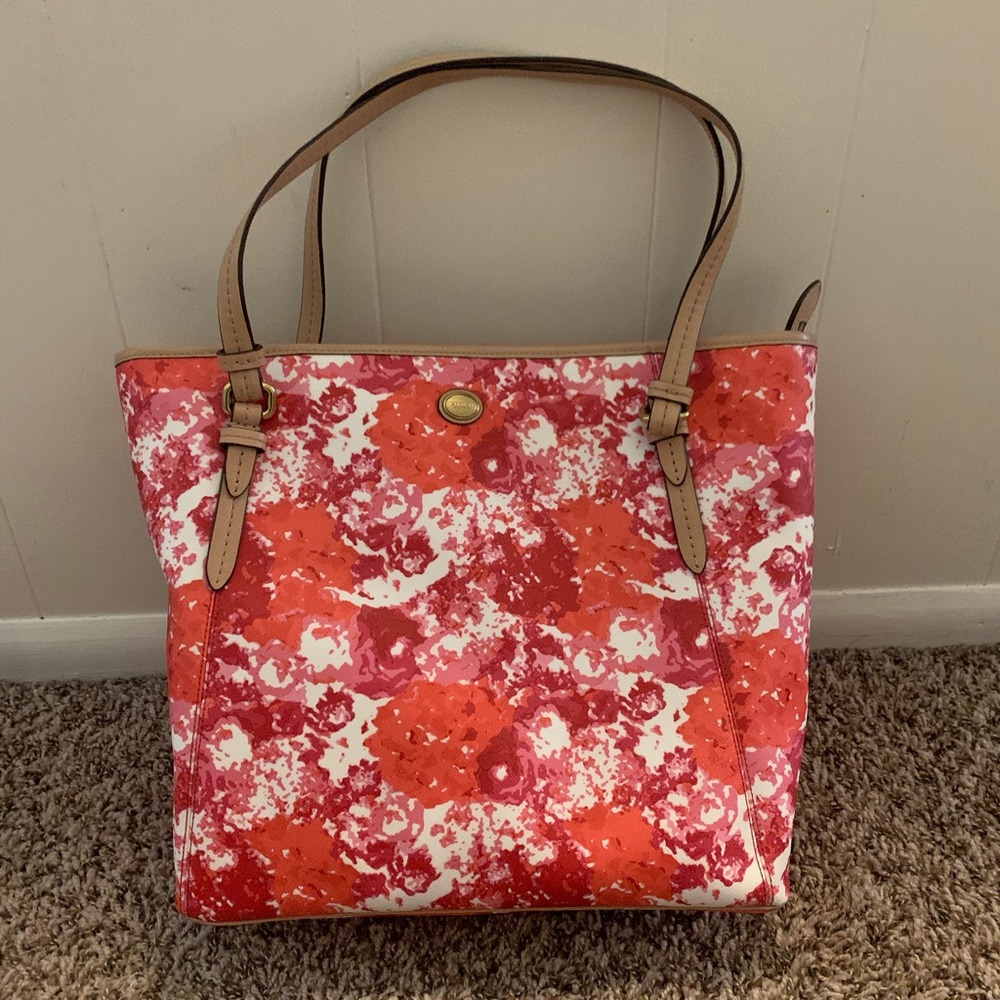 Coach Peyton Floral Print Tote Bag
